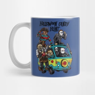 hallowen candy hunt Mug